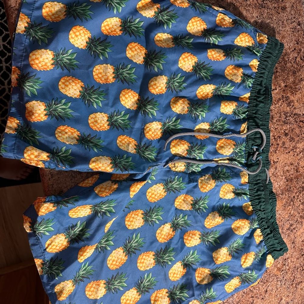 Pineapple Print Swim Shorts